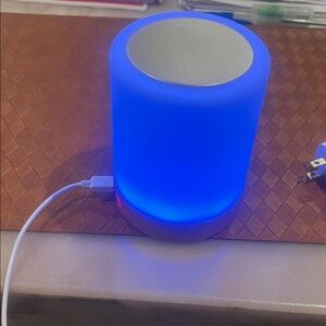 Blue LED Ambient Touch Lamp